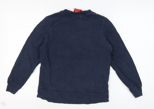 Coca-Cola Women's Blue Christmas Sweatshirt, Size 10