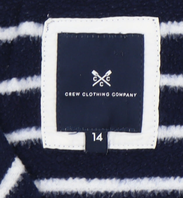 Crew Clothing Women's Blue Striped Sweatshirt Size 14