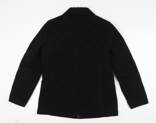 Liz Claiborne Women's Black Quilted Jacket M