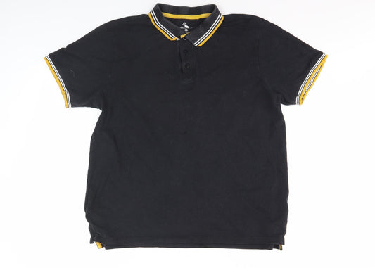 STH SHORE Men's Black Polo XL Cotton Short Sleeve