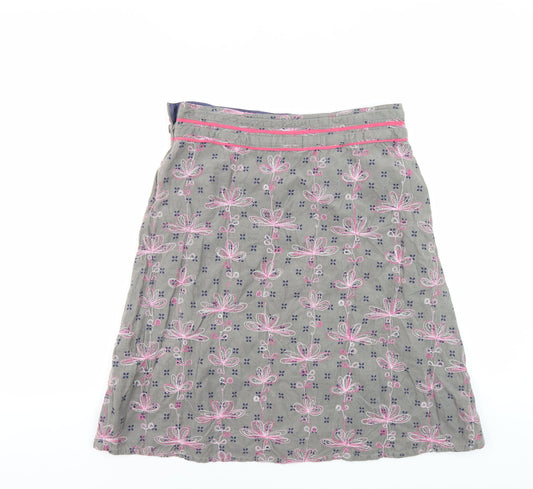 White Stuff Women's Multicoloured A-Line Skirt Size 10