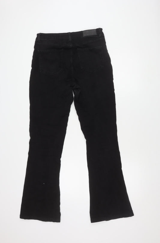 Noisy May Women's Black Flared Jeans, Size UK 3, High Waist
