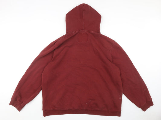 Next Men's Red XL Pullover Hoodie with Logo