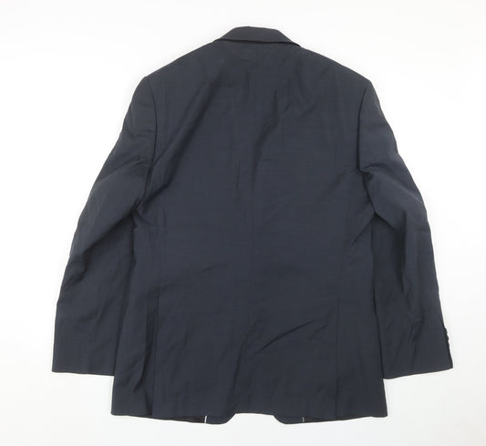 Blazer Men's Medium Grey Wool Blend Business Jacket 40R
