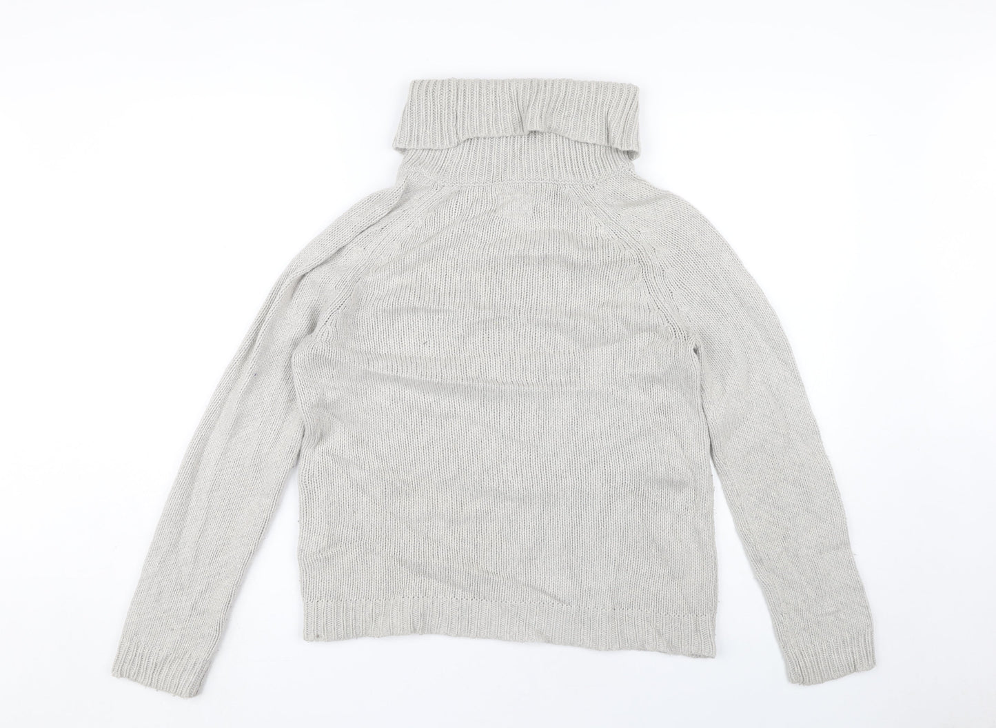 Seasalt Women's Grey Roll Neck Jumper Size 10