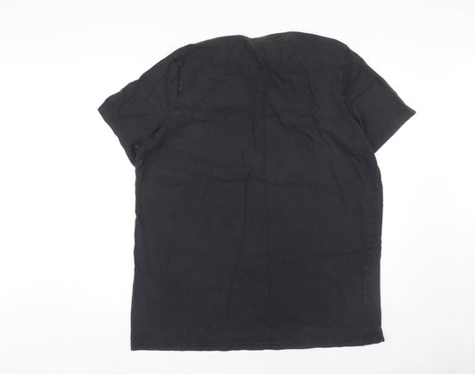 Adidas Men's Black 2XL Graphic Print T-Shirt