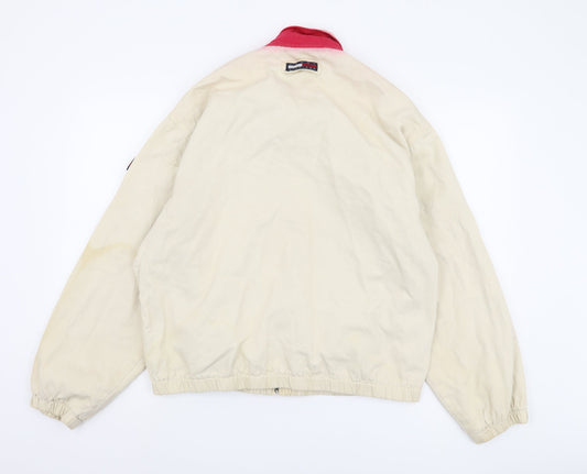 Tommy Hilfiger Men's Beige Medium Bomber Jacket