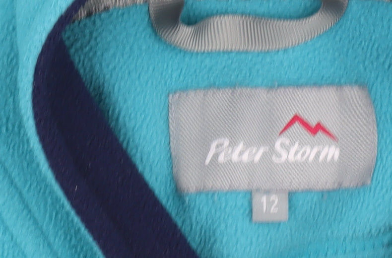 Peter Storm Women's Blue Fleece Pullover Sweatshirt 12