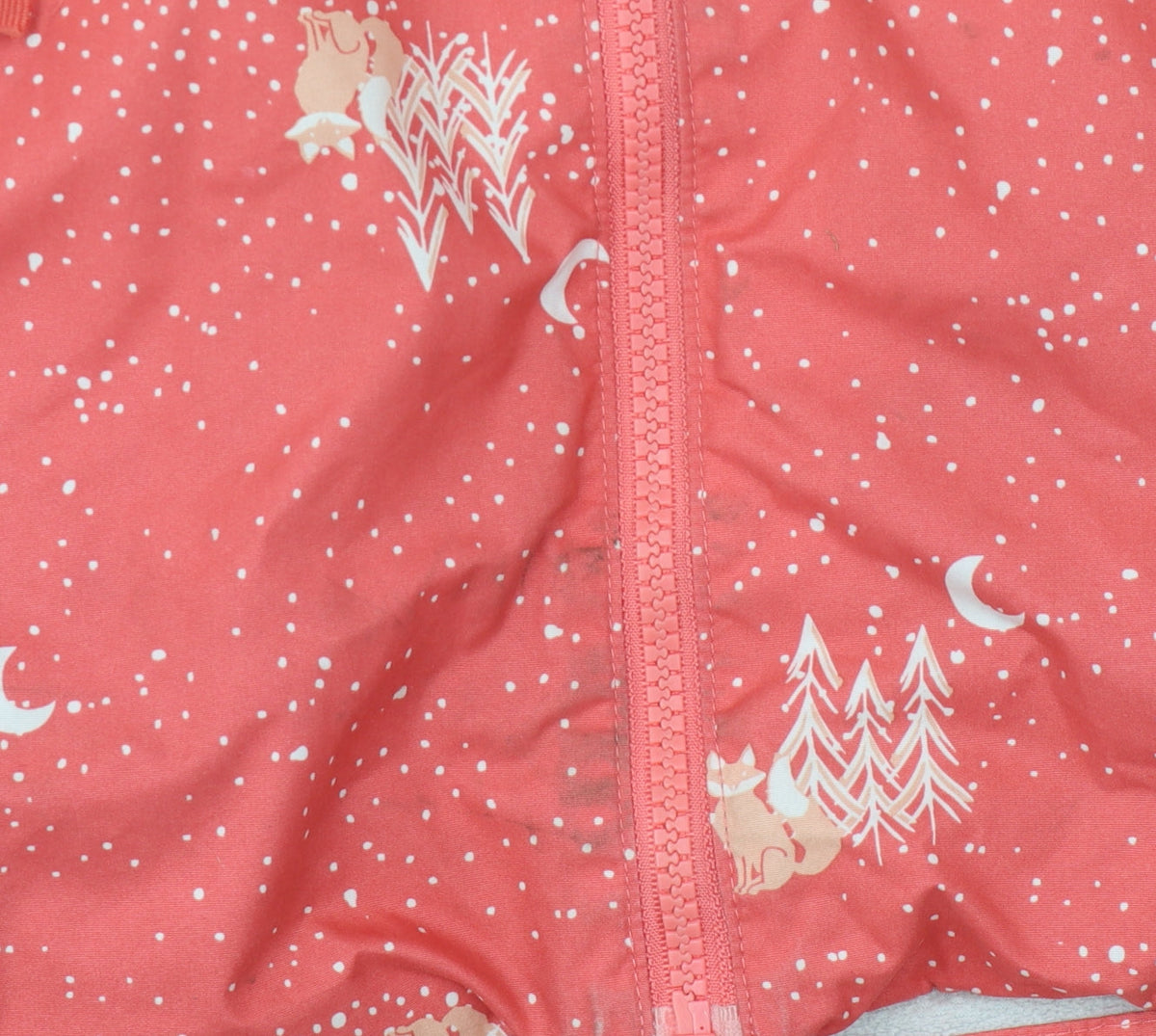 Additional view of Craghoppers girls’ red animal print waterproof jacket