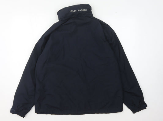Helly Hansen Boys Blue Basic Jacket, Size 16Y, Water Resistant