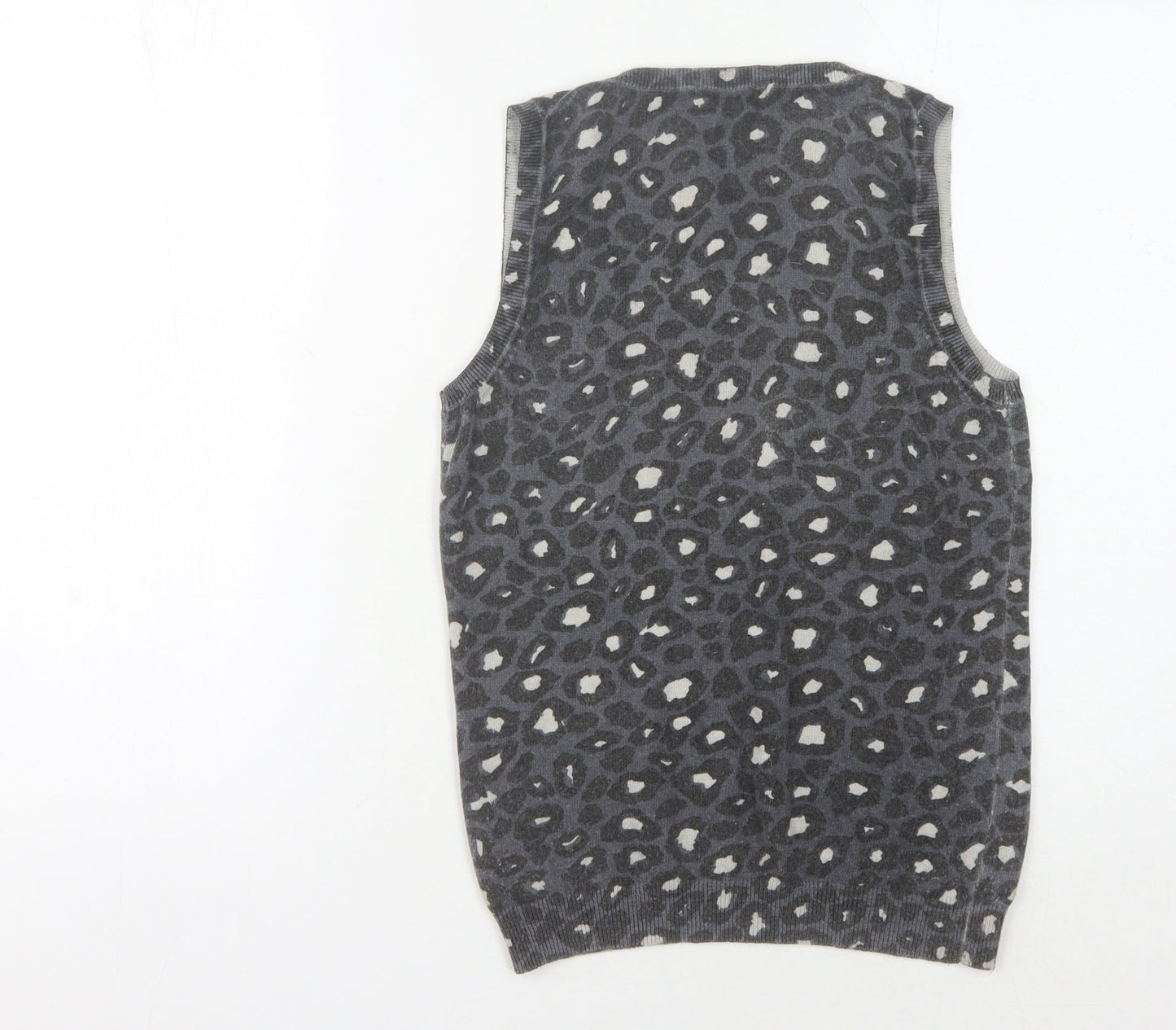 Boden Women's Grey Animal Print Vest Size 8