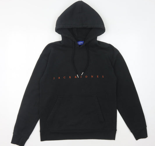 Jack & Jones Men's Black Hoodie M Pullover
