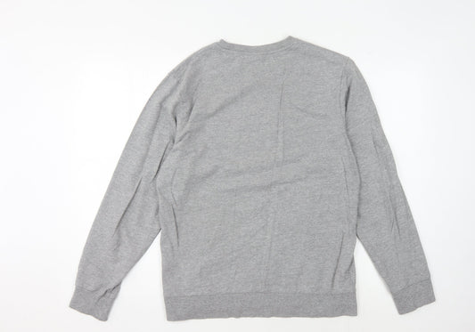 Jack & Jones Men's Grey Pullover Sweatshirt Medium