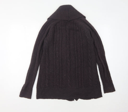 AllSaints Women's Brown Open Front Cardigan Size 8