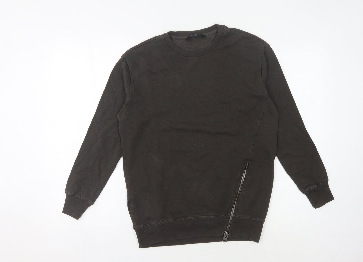 AllSaints Unisex Black Pullover Sweatshirt - Size S