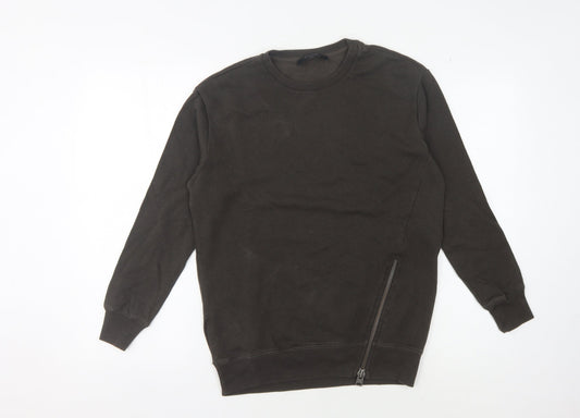 AllSaints Unisex Black Pullover Sweatshirt - Size S