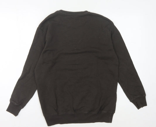 AllSaints Unisex Black Pullover Sweatshirt - Size S