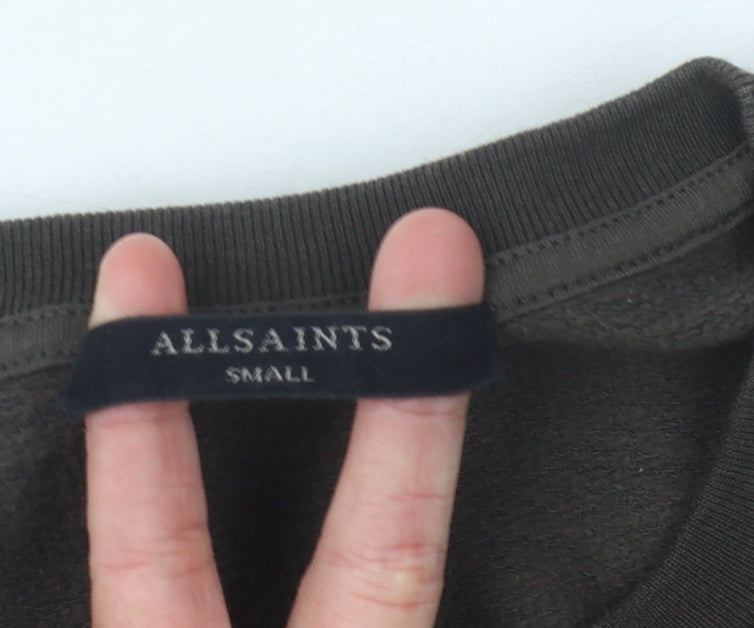 AllSaints Unisex Black Pullover Sweatshirt - Size S