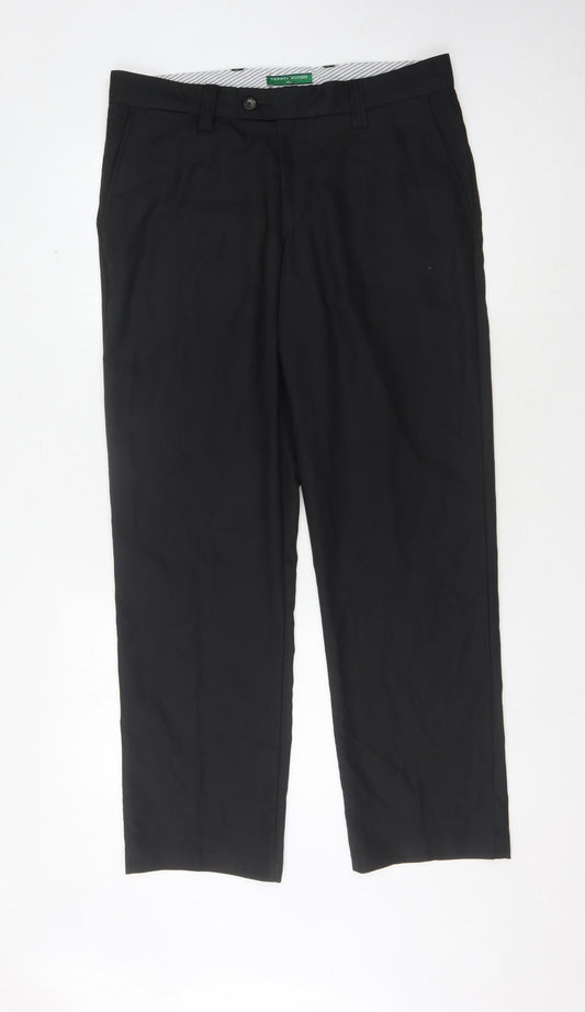 Tommy Hilfiger Men's Black Dress Pants 34/32