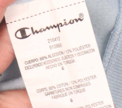 Champion Unisex Blue Sweatshirt, Size 6, Lightweight Casual