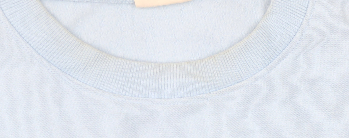 Champion Unisex Blue Sweatshirt, Size 6, Lightweight Casual