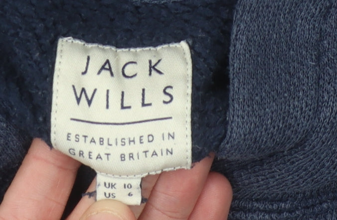Jack Wills Women’s Blue Hoodie Size 10