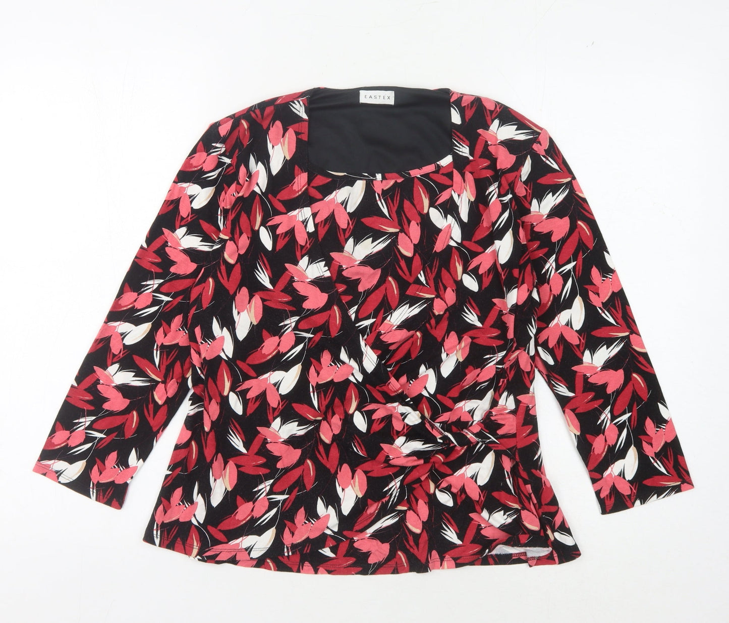 Eastex Women’s Floral Tunic Top, 3/4 Sleeve, Size 14