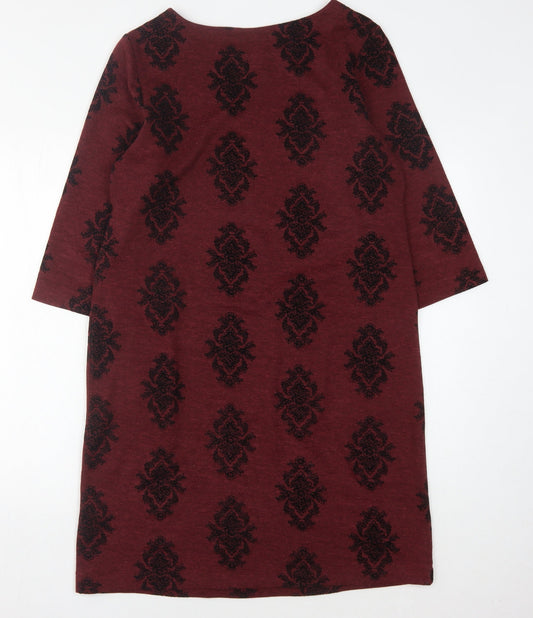 White Stuff Women's Red Shift Dress Size 14