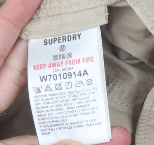 Superdry Men's Beige Cargo Trousers Size 28