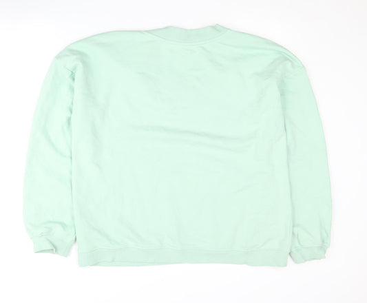 Bekkin Unisex Green XL V-Neck Pullover Sweatshirt