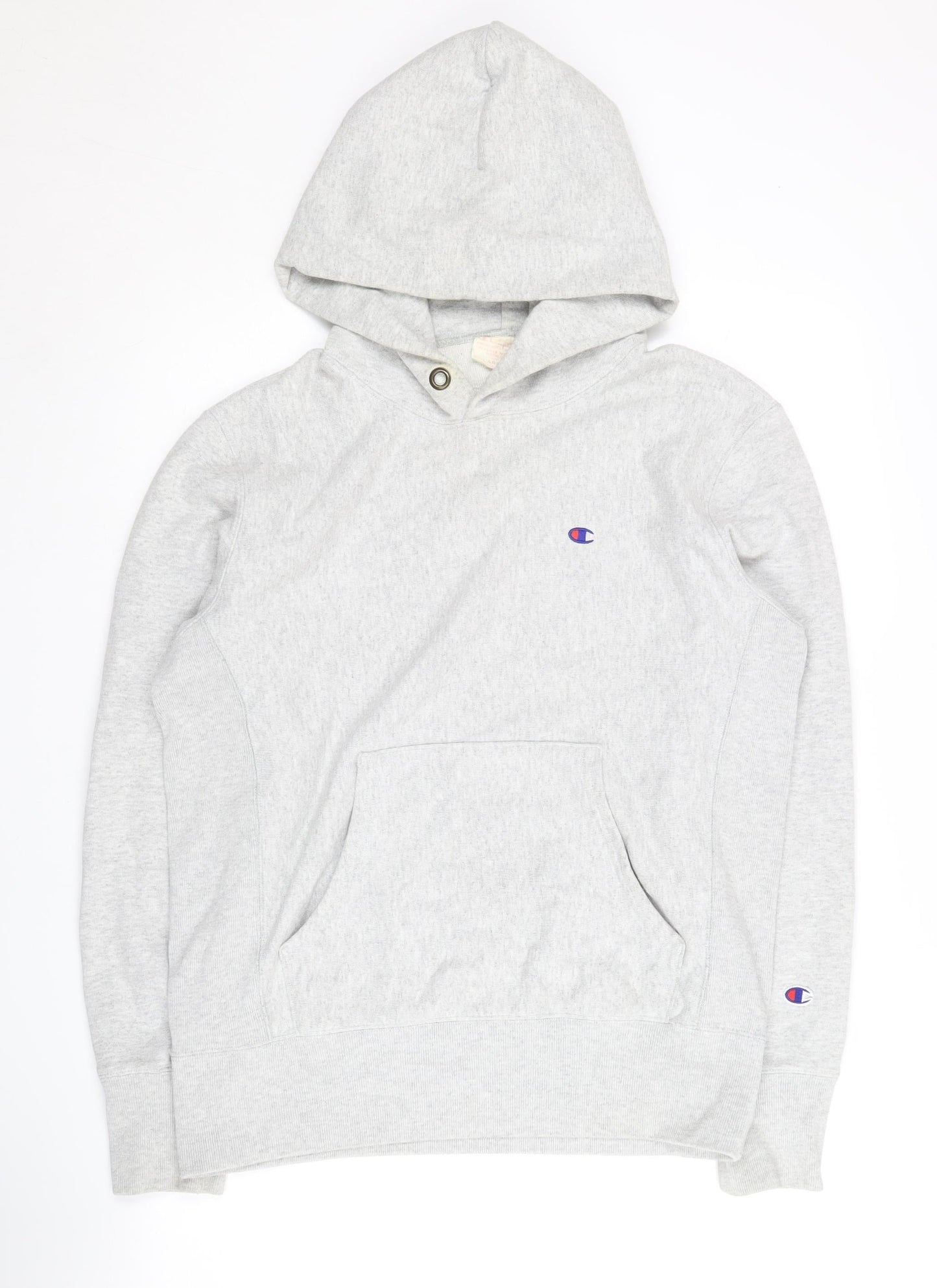Champion Men’s Grey Large Pullover Hoodie with Logo