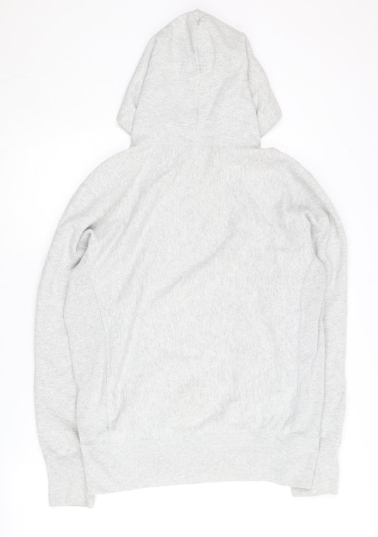 Champion Men’s Grey Large Pullover Hoodie with Logo