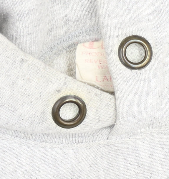 Champion Men’s Grey Large Pullover Hoodie with Logo