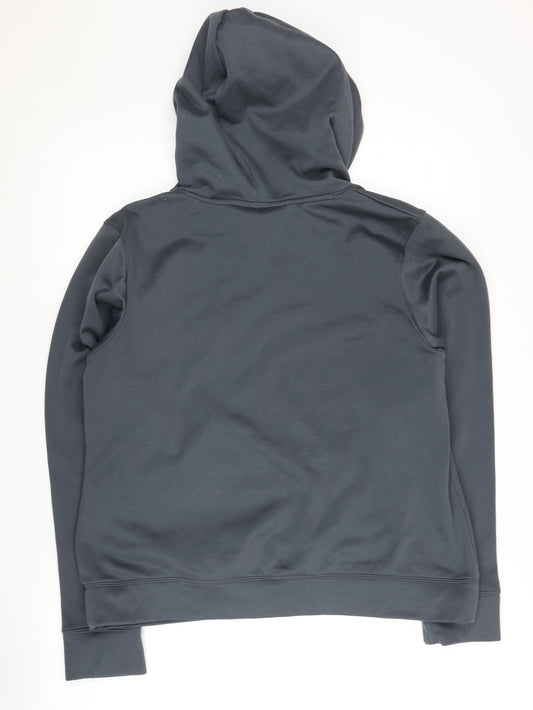 Under Armour Women's Grey Hoodie, L, Polyester, Hooded