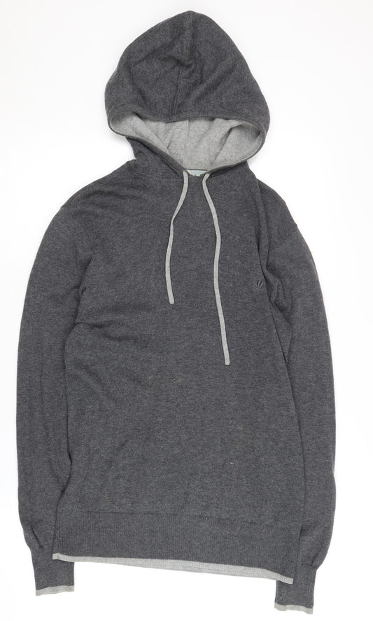 FatFace Grey Knit Hoodie, XS, Men’s Pullover, Good