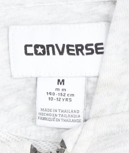 Additional view of Converse boys’ grey full zip hoodie m size