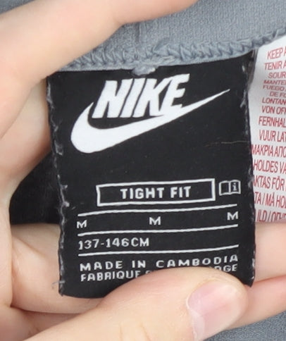 Additional view of Nike girls’ grey leggings - m - tight fit