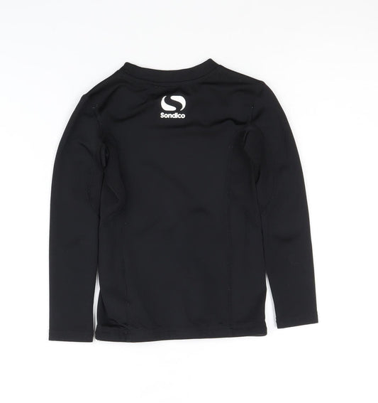 Sondico Boys Black Long Sleeve Athletic Top 3-4 Years
