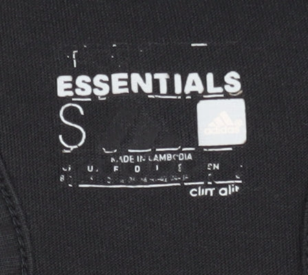 Brand and care label for Adidas Women's Black Tank Top - Small, Stylish & Breathable