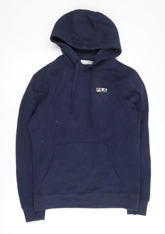 Fila Men's Blue Pullover Hoodie - Size S