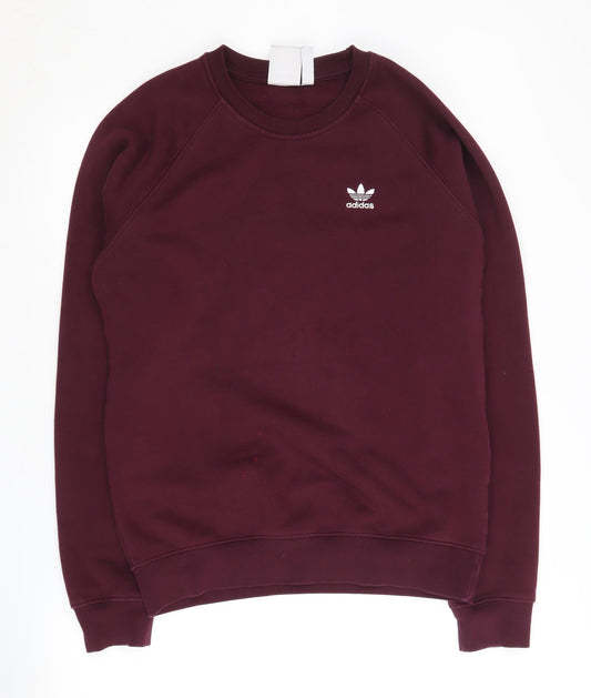 Adidas Men's Purple Pullover Sweatshirt, Size S