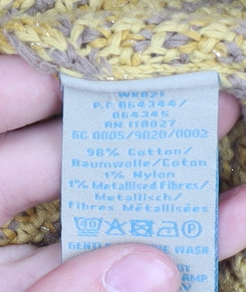 Boden Women's Yellow Knit Pullover Jumper Size 14