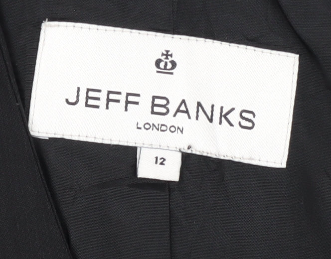 Jeff Banks Women's Black Suit Jacket Size 12