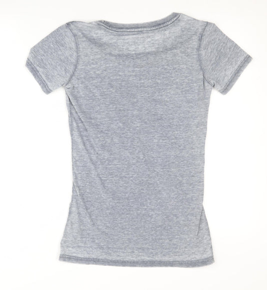 Hard Rock Cafe Women's Grey S T-Shirt Crew Neck Casual