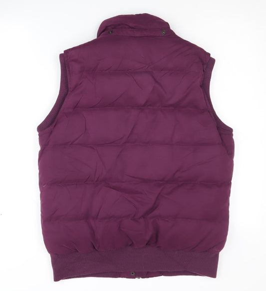 Fat Face Women's Purple Puffer Waistcoat Size 12