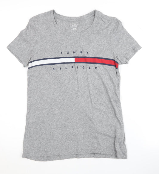Tommy Hilfiger Women's Grey XS Relaxed T-Shirt