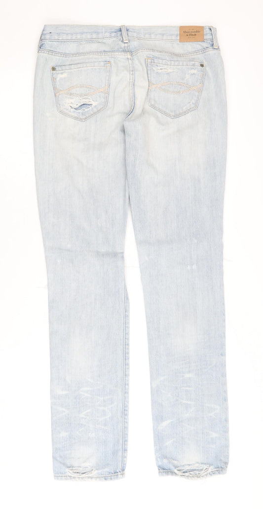 Abercrombie & Fitch Women Blue Size 4 Distressed Jeans