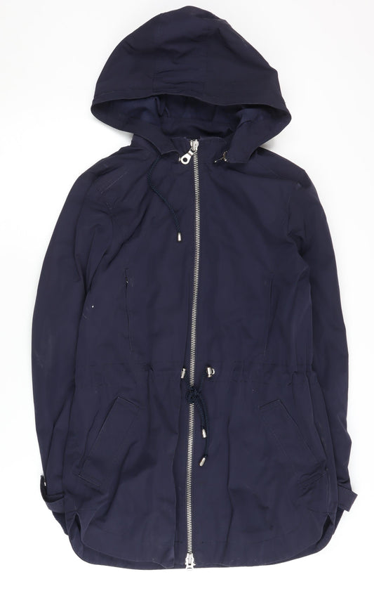 Jaeger Women's Blue Parka Jacket Size 8