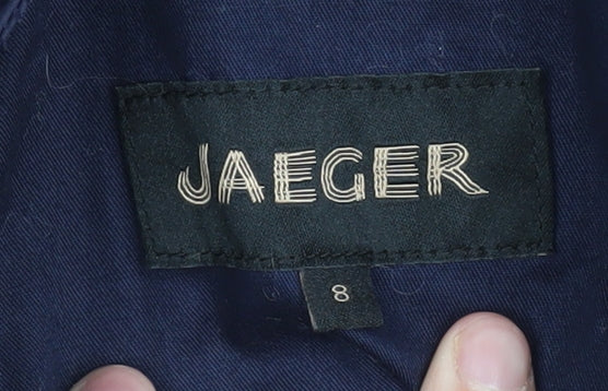 Jaeger Women's Blue Parka Jacket Size 8