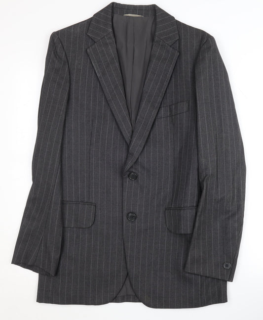 Mens 38 Chest Regular Austin Reed Grey Two-Button Blazer